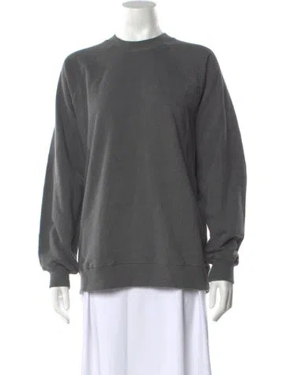 Pre-owned Frame Crew Neck Sweater In Grey