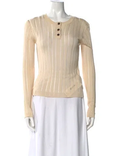 Pre-owned Frame Crew Neck Sweater In Neutral