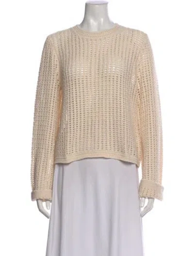 Pre-owned Frame Crew Neck Sweater In Neutral