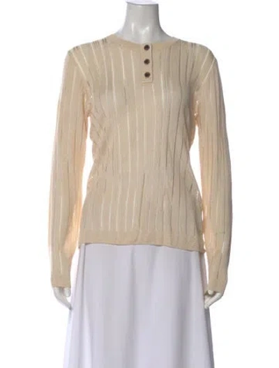 Pre-owned Frame Crew Neck Sweater In Neutral