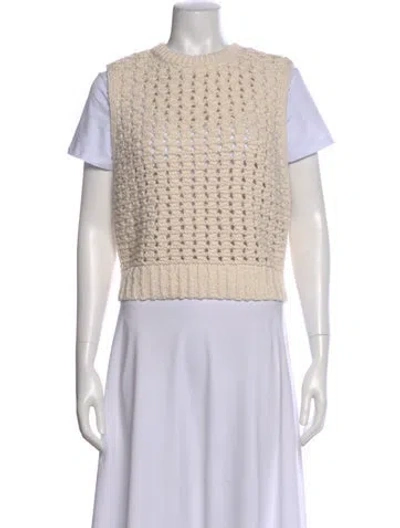 Pre-owned Frame Crew Neck Sweater In Neutral