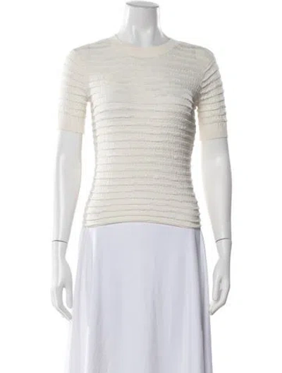 Pre-owned Frame Crew Neck Sweater In Neutral