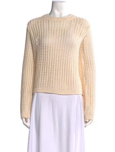Pre-owned Frame Crew Neck Sweater In Neutral