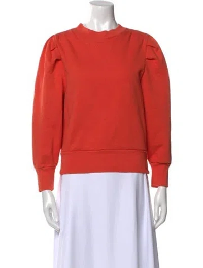 Pre-owned Frame Crew Neck Sweater In Orange