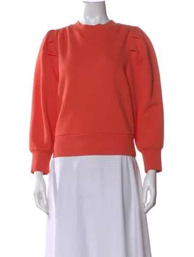 Pre-owned Frame Crew Neck Sweater In Orange