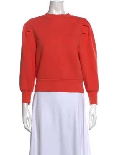 Pre-owned Frame Crew Neck Sweater In Orange
