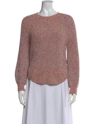 Pre-owned Frame Crew Neck Sweater In Pink
