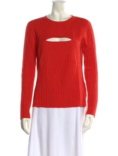 Pre-owned Frame Crew Neck Sweater In Red