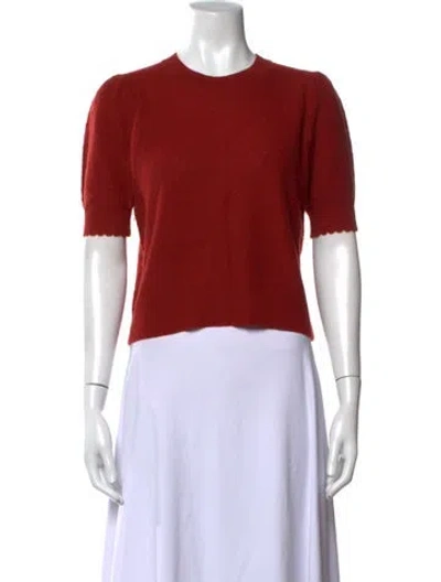 Pre-owned Frame Crew Neck Sweater In Red