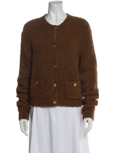 Pre-owned Frame Crew Neck Sweater W/ Tags In Brown