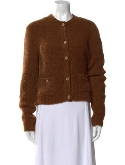 Pre-owned Frame Crew Neck Sweater W/ Tags In Brown