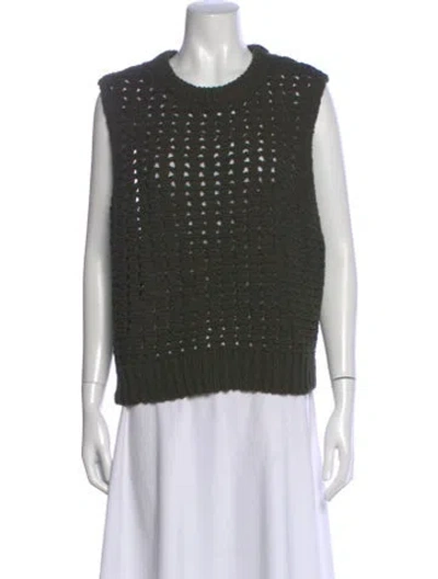 Pre-owned Frame Crew Neck Sweater W/ Tags In Green