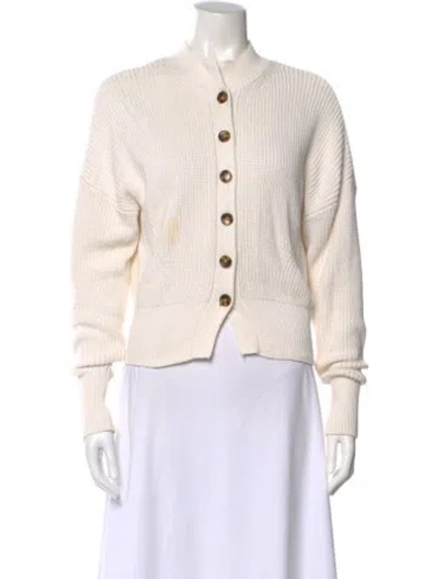 Pre-owned Frame Crew Neck Sweater In White