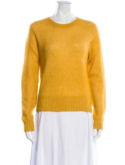 Pre-owned Frame Crew Neck Sweater In Yellow
