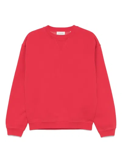 Frame Cotton-blend Fleece Sweatshirt In Red