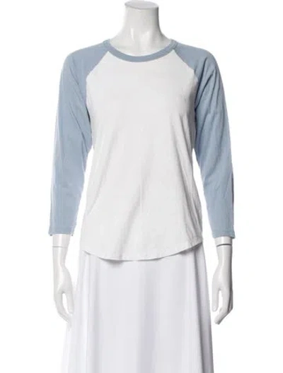 Pre-owned Frame Crew Neck Three-quarter Sleeve T-shirt In Multi