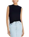 Frame Crewneck Muscle Tank Top In Black