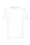 Frame Logo Cotton T-shirt In Blan Blanc