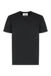 Frame Logo T-shirt Noir Cotton In Noir Noir