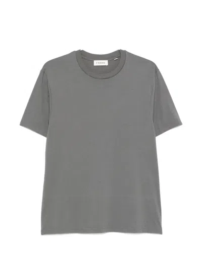 Frame Crew-neck Short-sleeve T-shirt In Gray