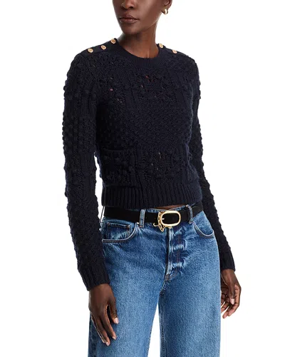 Frame Crewneck Sweater In Navy