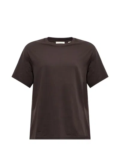 Frame Crew-neck T-shirt In Brown