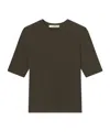 Frame Crew-neck T-shirt In Gray