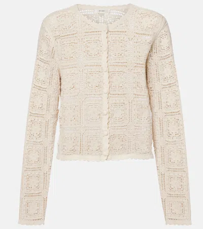 FRAME CROCHET COTTON CARDIGAN