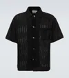 Frame Crocheted Regular Fit Short Sleeve Cuban Shirt