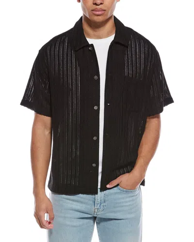 Frame Crochet Shirt In Black