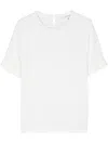 Frame Crochet-trim T-shirt In White