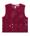 Frame Crocheted Vest In Multi