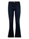 Frame Cropped Stretch Cotton Jeans