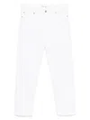 Frame The Hang High Waist Ankle Straight Leg Jeans In Yellow