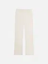 Frame Cropped Kick Flare Trouser Pants In Neutrals