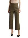 Frame Crop Wide Leg Leather Pants In Multi