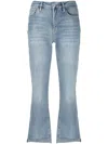 Frame Cropped-leg Jeans In Blau