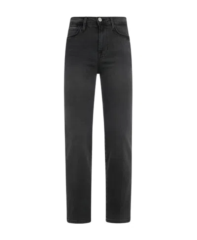Frame Cropped Straight-leg Jeans In Black