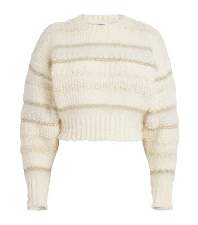 FRAME CROPPED STRIPE SWEATER