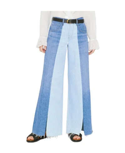 Frame Cross-legged Denim Trousers In Blue