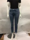 Frame Cuffed Hem Jeans In Blue
