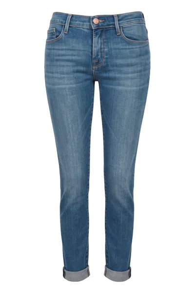 Frame Cuffed Hem Jeans In Blue
