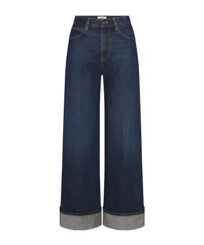 Frame Cuffed Jeans In Blue