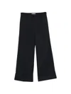 Frame Cuffed Palazzo Pants In Black
