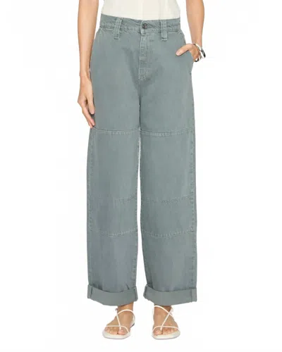 Frame Cuffed Utility Trouser In Slate Gray