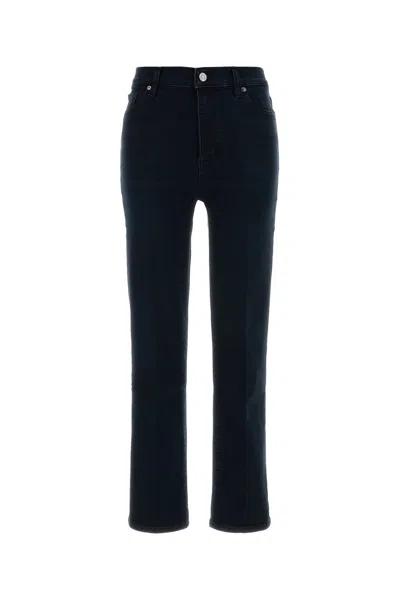 Frame Dark Blue Denim Le Sleek Jeans In Black