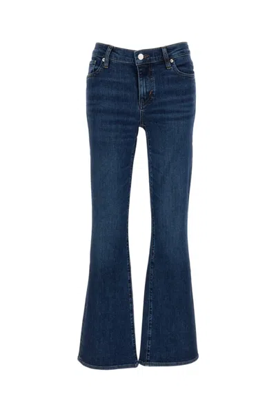 Frame Dark Blue Flared Mid Rise Jeans