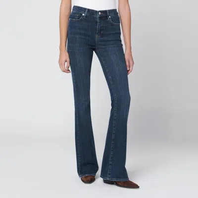 Frame Dark Blue Le High Flare Jeans