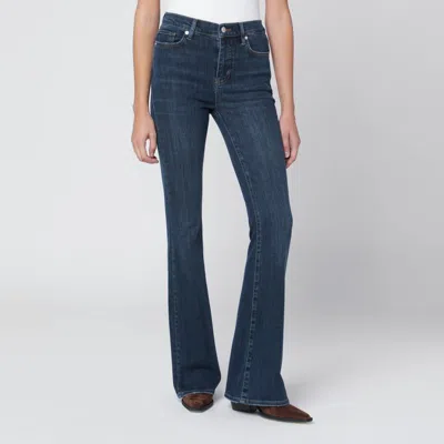 Frame High Flare Jeans Featuring Belt Loops In Blue