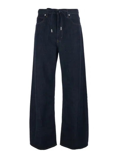 Frame Dark Blue Relaxed High Rise Jeans